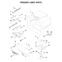 KitchenAid KRBL109ESS01 freezer liner parts diagram