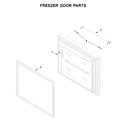 KitchenAid KRBL109ESS01 freezer door parts diagram