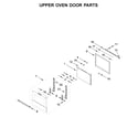 Jenn-Air JJW2827IM00 upper oven door parts diagram