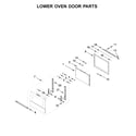 Jenn-Air JJW2827IM00 lower oven door parts diagram