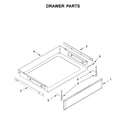 Whirlpool WFG540H0EH0 drawer parts diagram