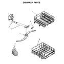Whirlpool WDF518SAAB0 dishrack parts diagram