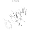 Whirlpool WGD6620HW0 door parts diagram