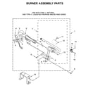 Whirlpool WGD6620HW0 burner assembly parts diagram