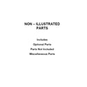 Whirlpool WGD6620HW0 optional parts (not included) diagram