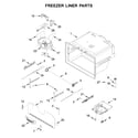 Maytag MFI2269FRB01 freezer liner parts diagram