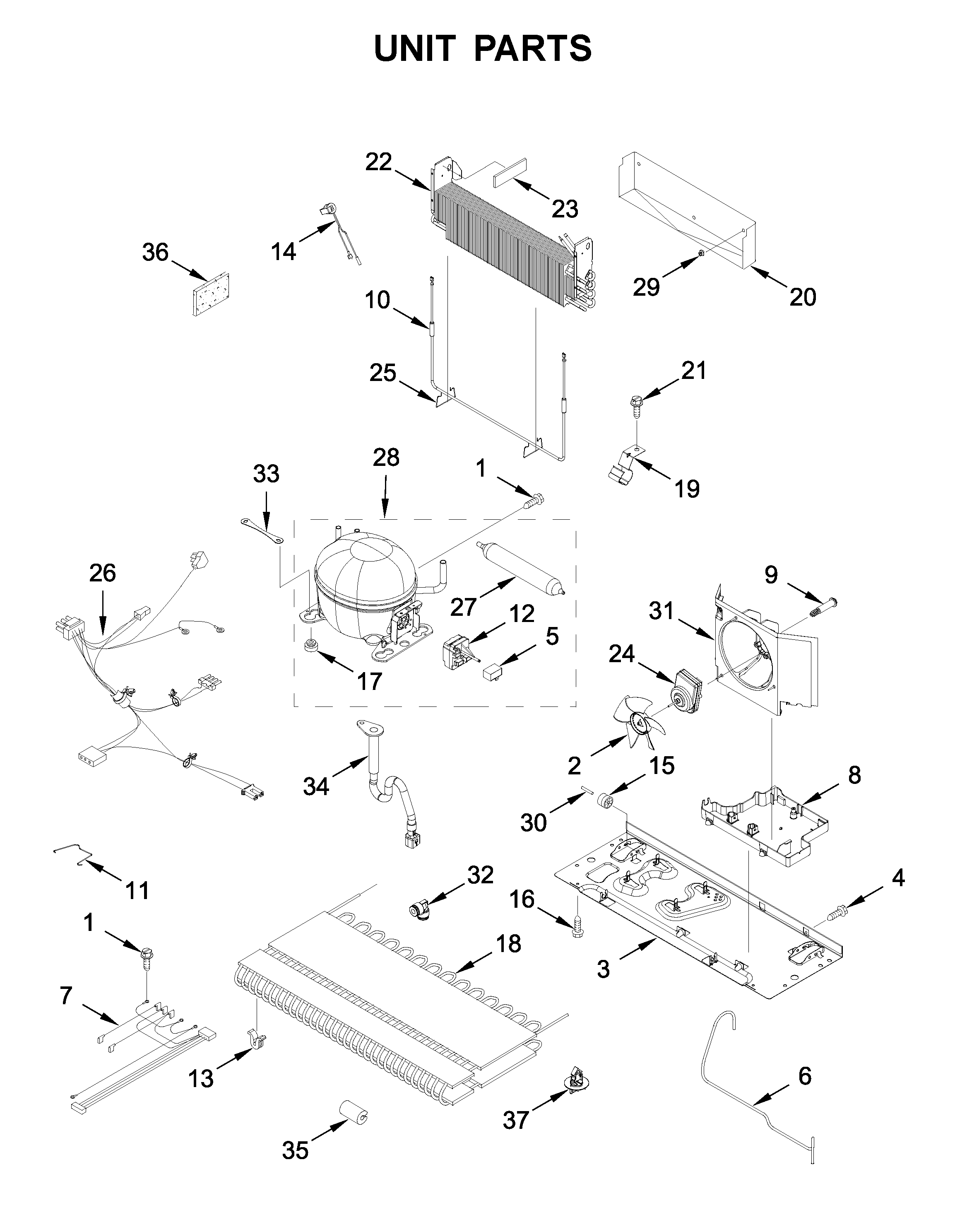 Maytag MFI2269FRB01 unit parts diagram