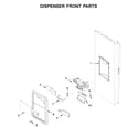 Maytag MFI2269FRB01 dispenser front parts diagram