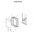 Jenn-Air JUBFR242HL00 door parts diagram