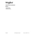 Whirlpool WDF590SAJB0 cover sheet diagram