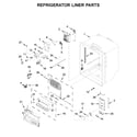 Jenn-Air JFFCC72EHL01 refrigerator liner parts diagram