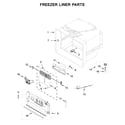 Jenn-Air JFFCC72EHL01 freezer liner parts diagram