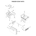 Jenn-Air JFFCC72EHL01 freezer door parts diagram