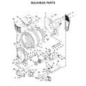 Maytag MED6630HC1 bulkhead parts diagram