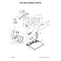 Whirlpool WGD7300DW3 top and console parts diagram