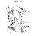 Whirlpool WGD7300DW3 cabinet parts diagram