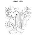 Whirlpool WED560LHW1 cabinet parts diagram