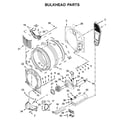 Whirlpool WED560LHW1 bulkhead parts diagram