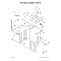 Maytag MVWC565FW2 top and cabinet parts diagram