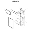 Whirlpool WRT518SZFB00 door parts diagram