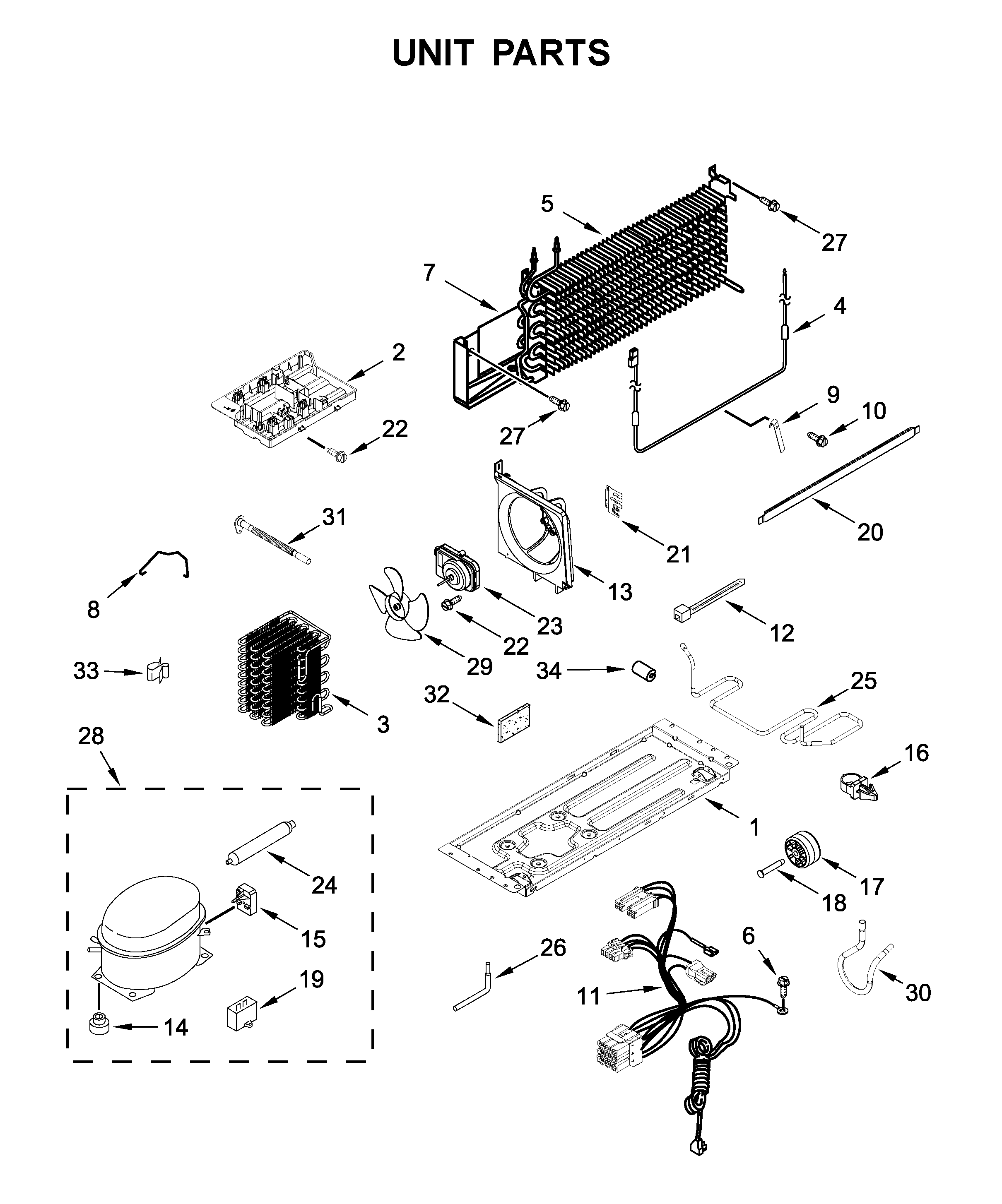 Whirlpool WRT518SZFM00 unit parts diagram