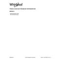 Whirlpool WRF555SDHB00 cover sheet diagram