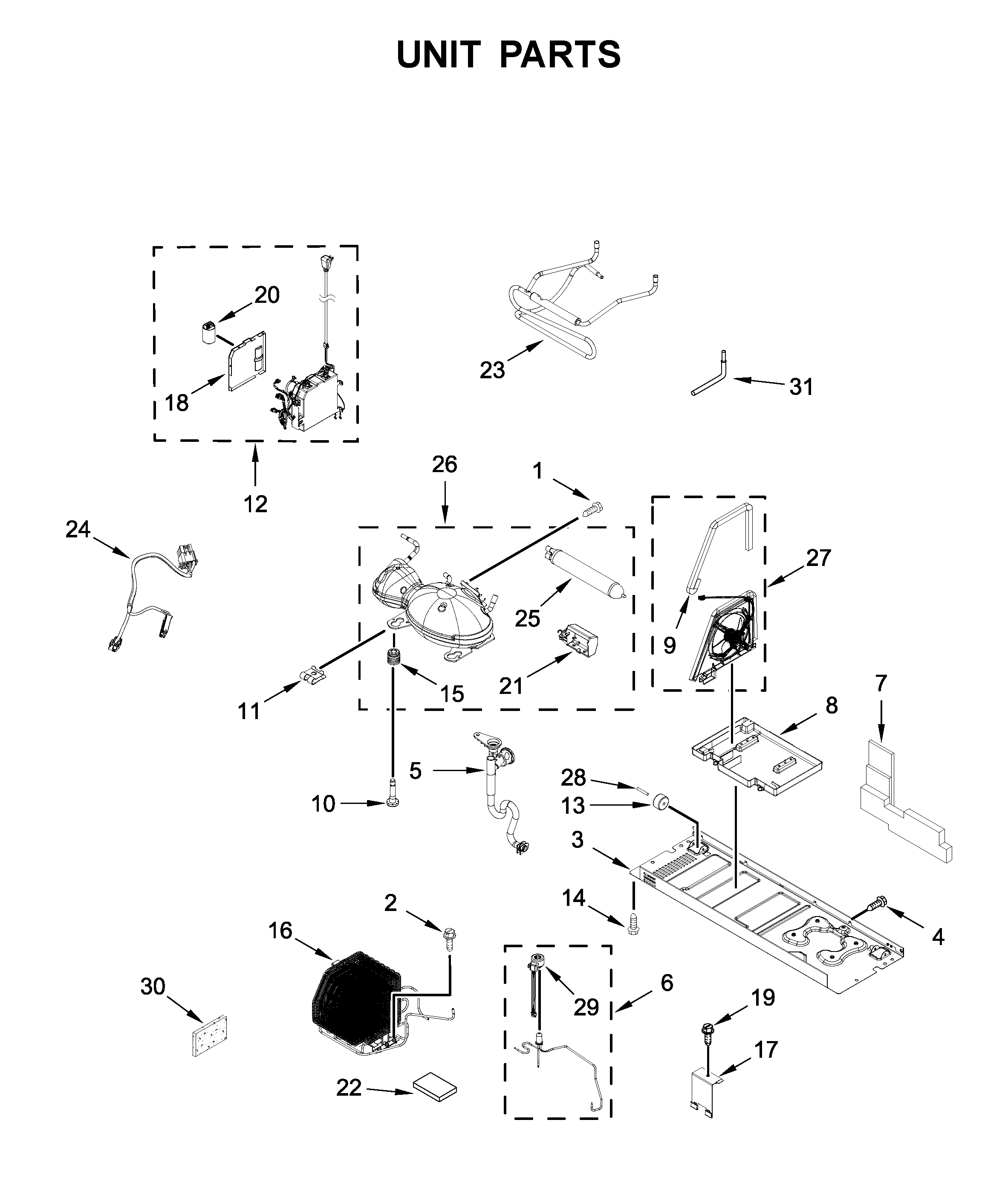 KitchenAid KRFC804GSS00 unit parts diagram