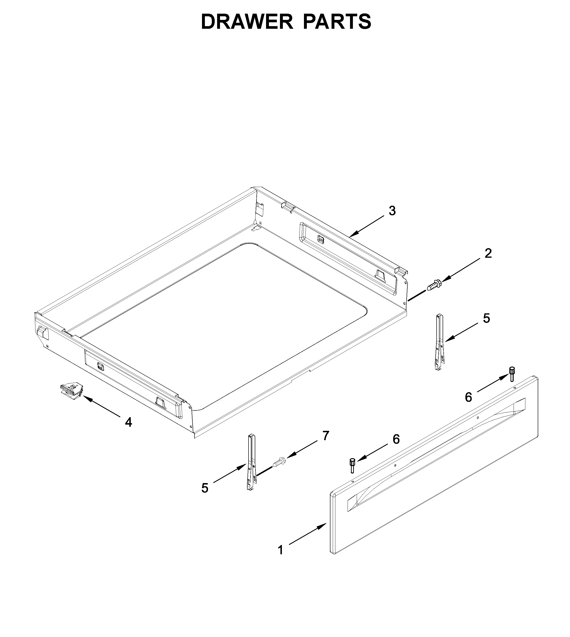 Maytag YMER6600FB2 drawer parts diagram