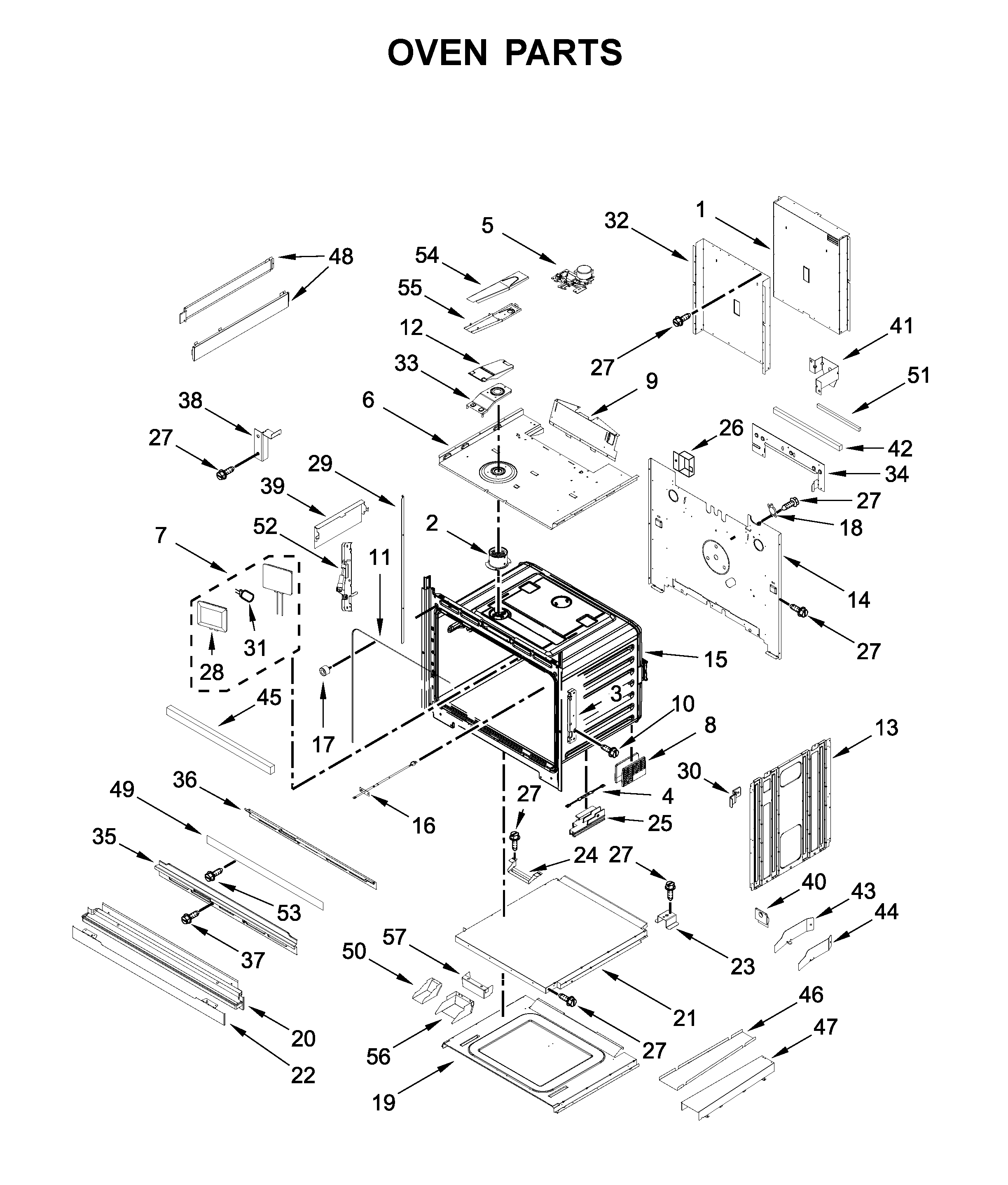 KitchenAid KODE900HBS00 oven parts diagram