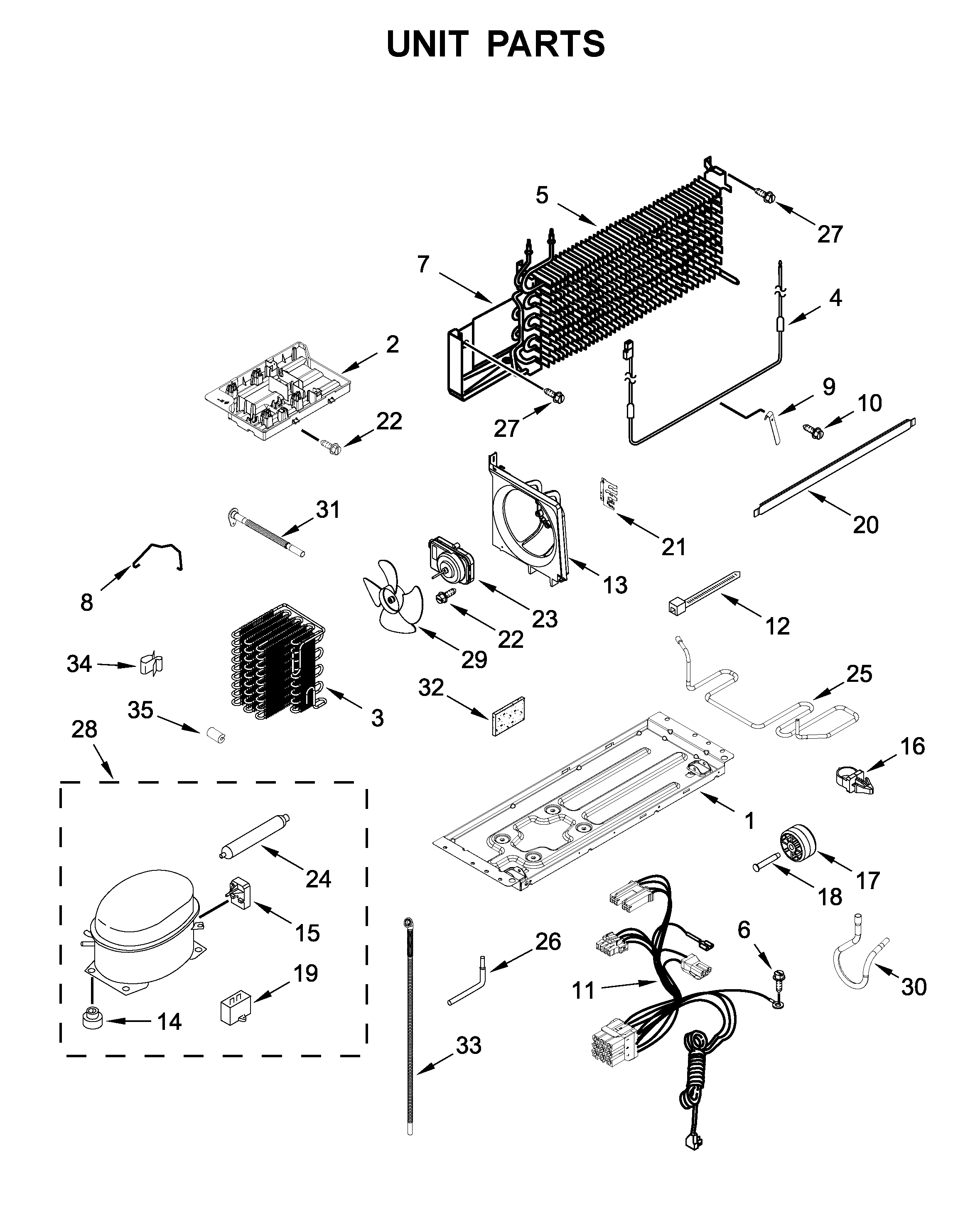 Amana ART318FFDS06 unit parts diagram