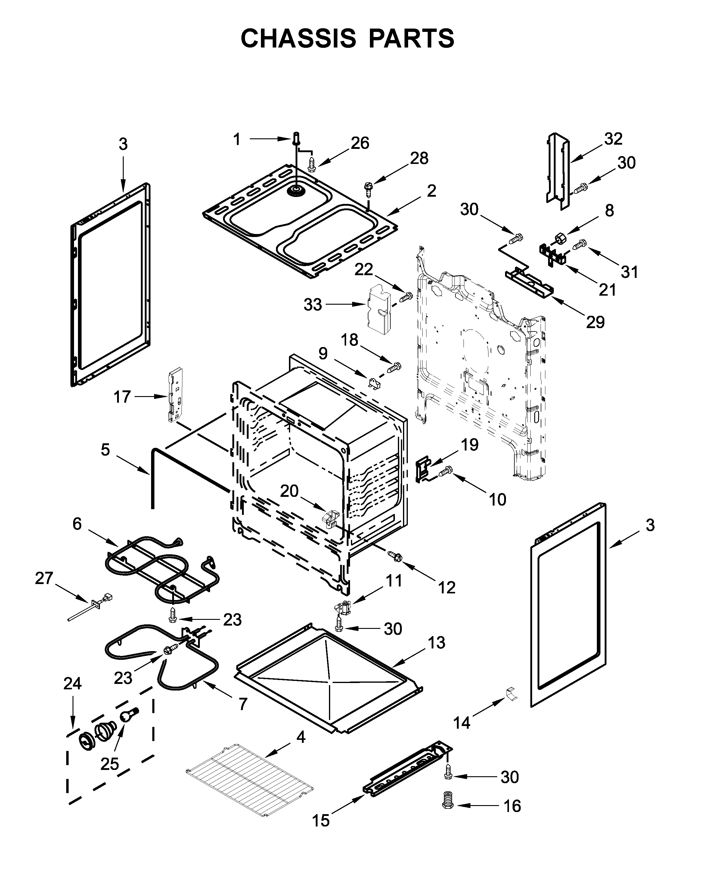 Amana ACR4303MFS4 chassis parts diagram