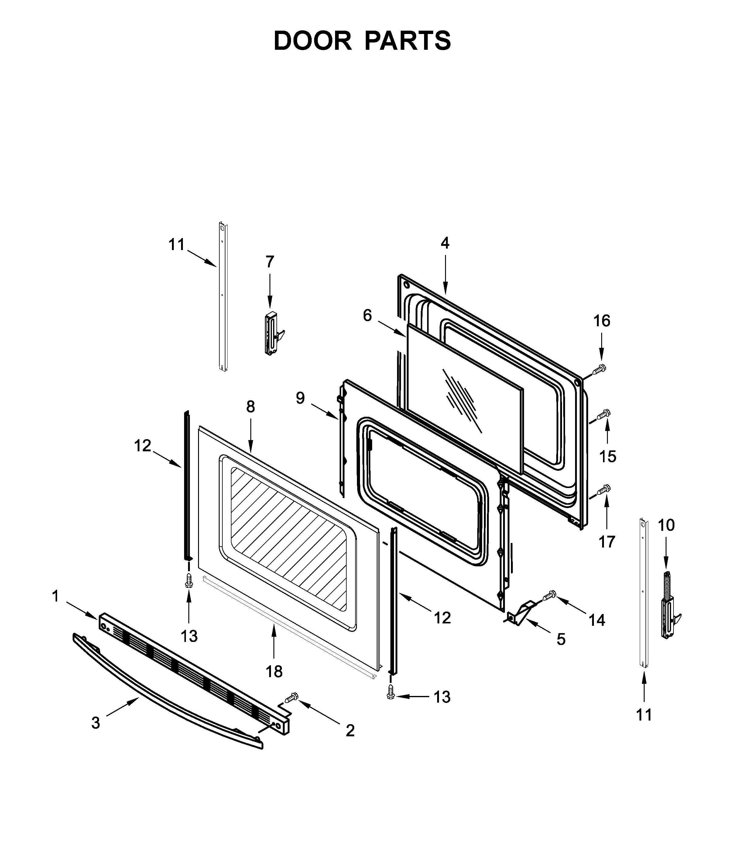Amana ACR4303MFS4 door parts diagram