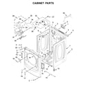 Whirlpool 8TWGD5620HW0 cabinet parts diagram