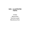 Whirlpool 8TWGD5620HW0 optional parts (not included) diagram