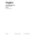 Whirlpool WRS315SDHZ03 cover sheet diagram