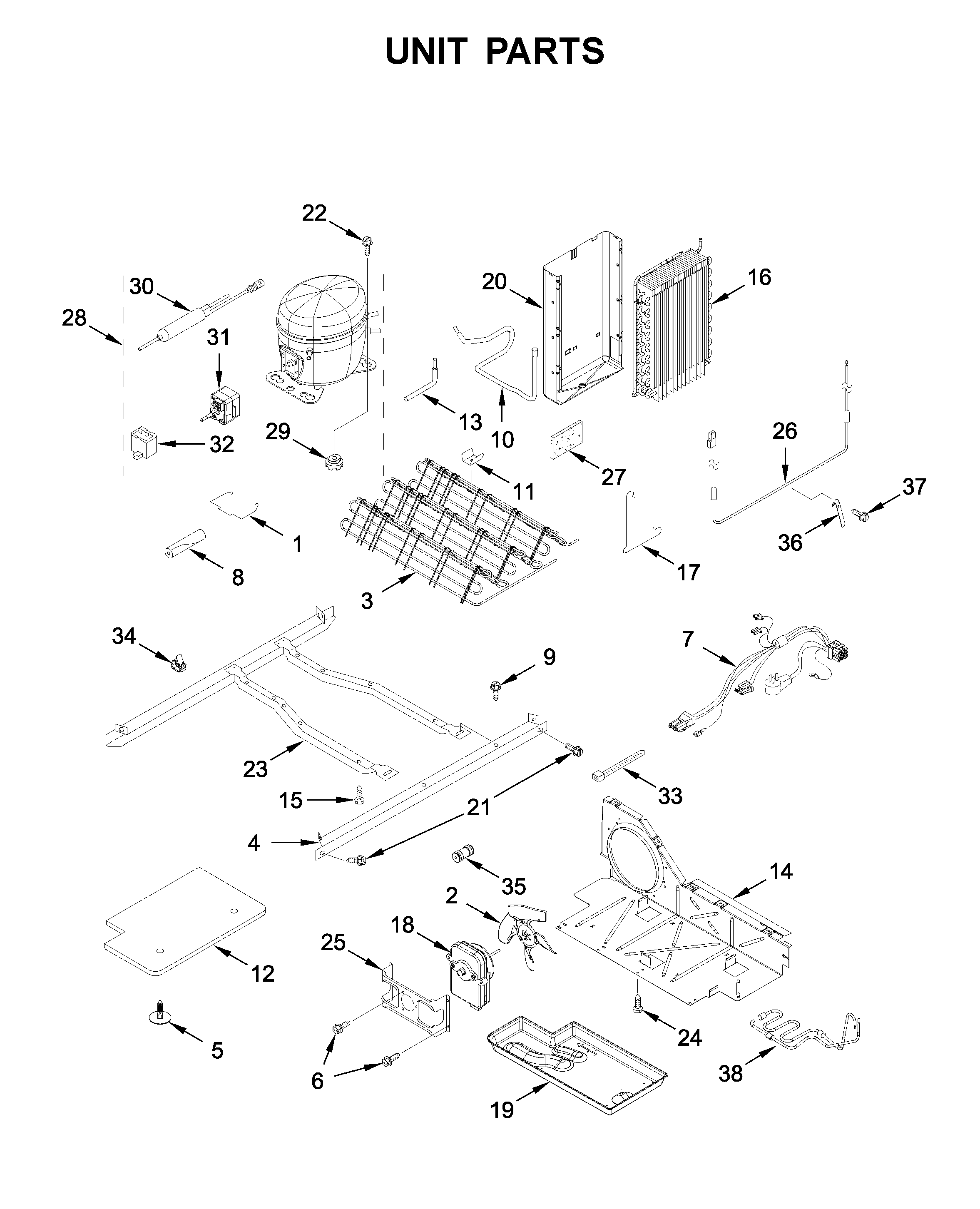 Whirlpool WRS315SDHZ03 unit parts diagram