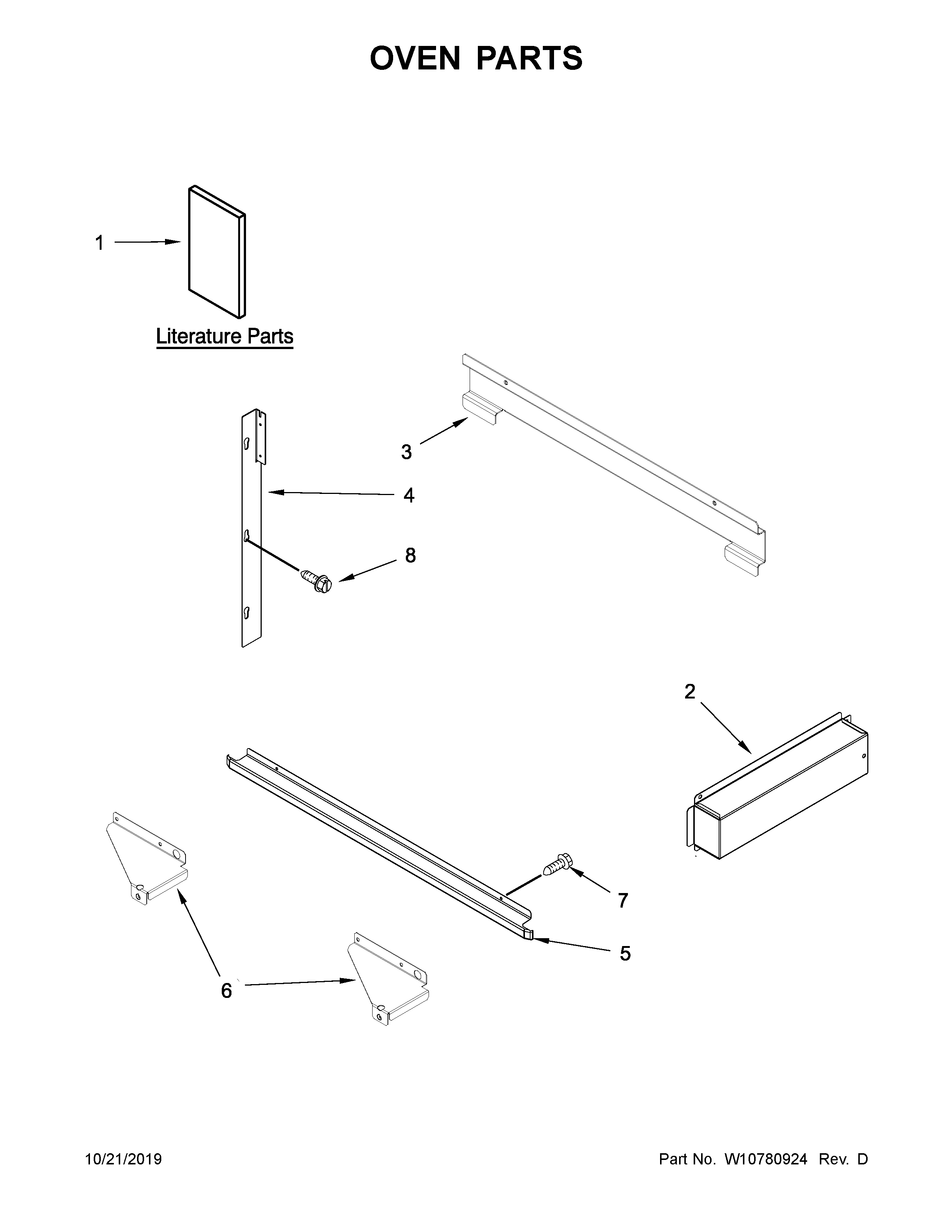 KitchenAid KMBP100ESS01 oven parts diagram
