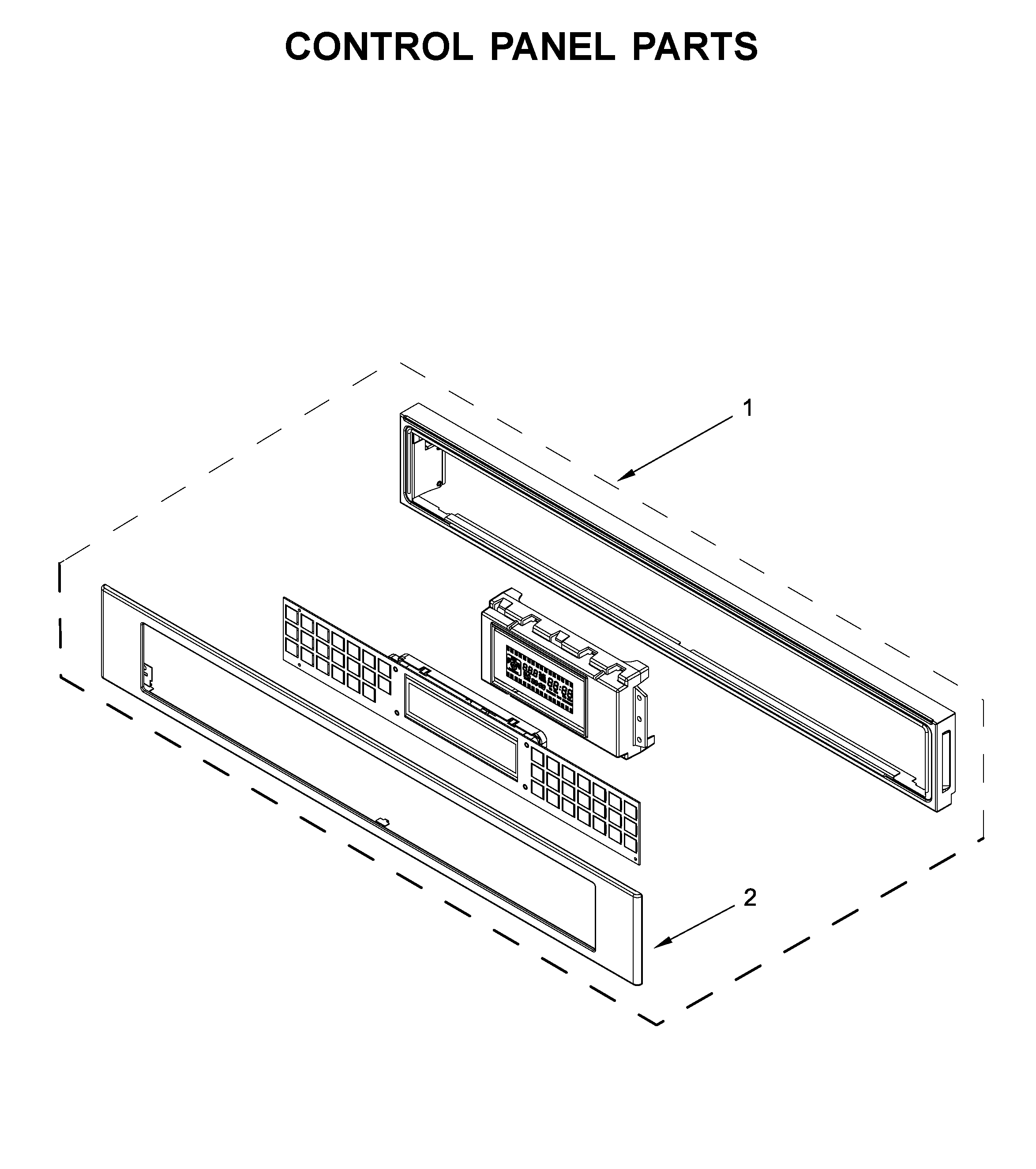 KitchenAid KMBP100ESS01 control panel parts diagram