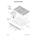 Whirlpool WFG535S0JS0 cooktop parts diagram