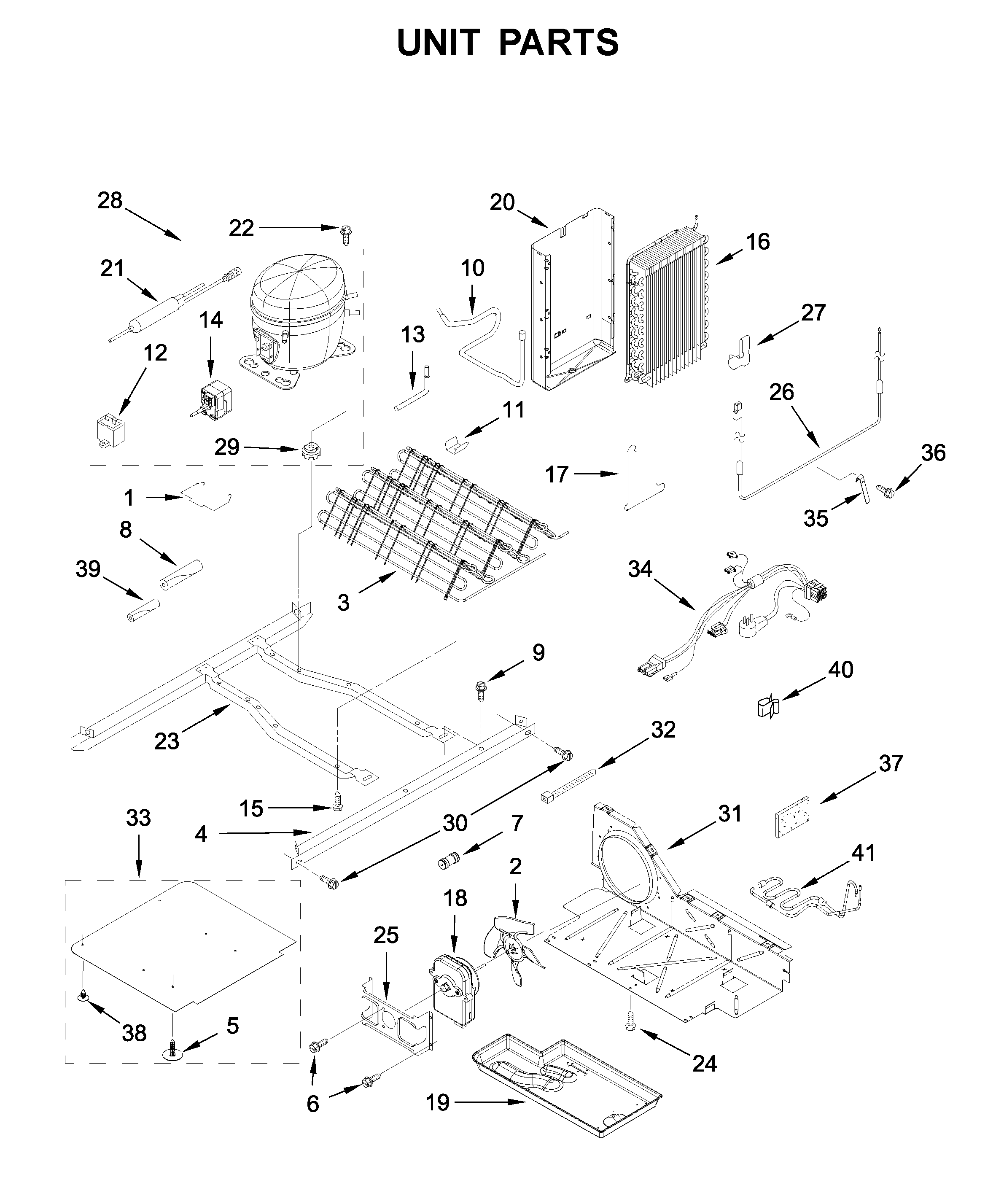 Amana ASI2575GRS00 unit parts diagram