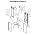 Maytag MFT2772HEZ00 refrigerator door parts diagram