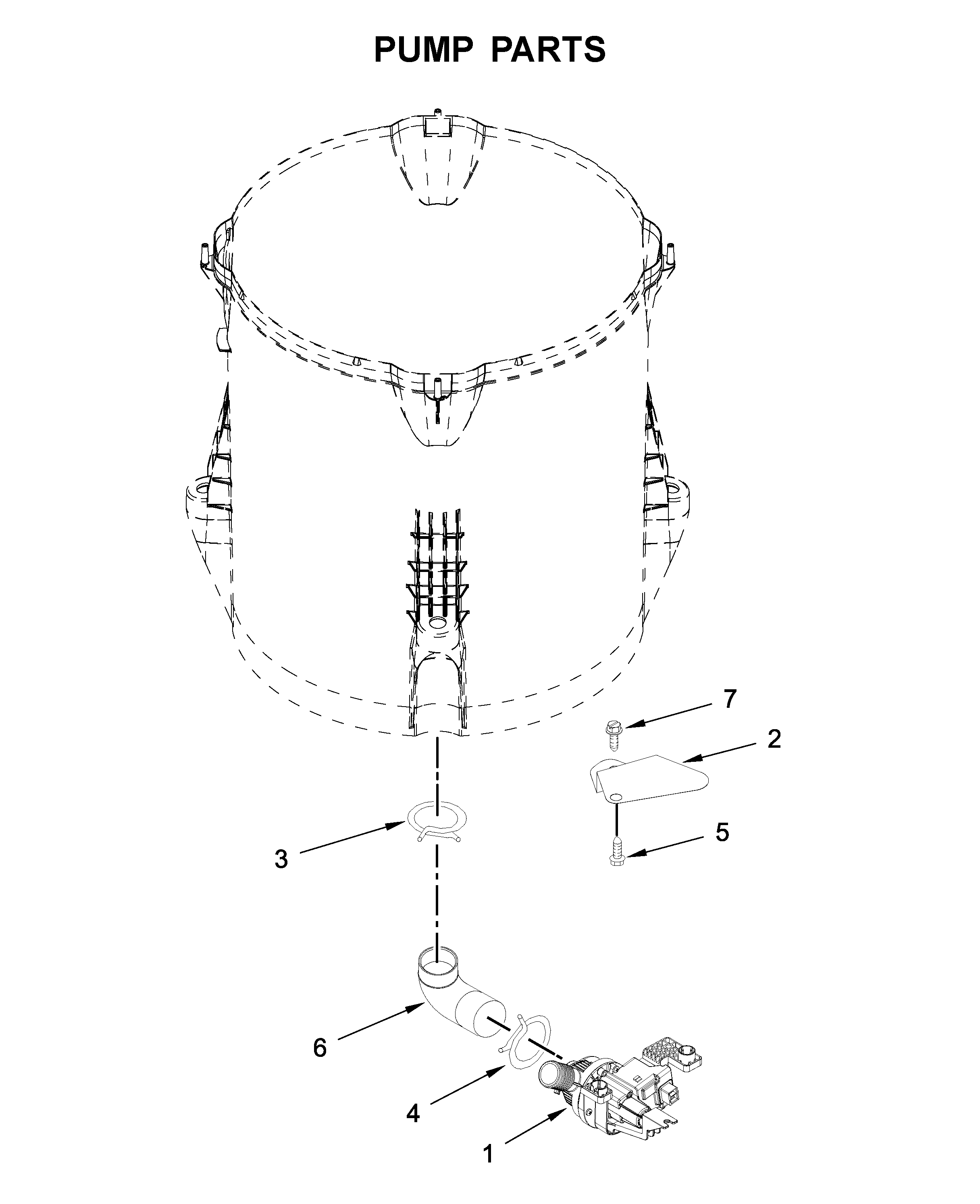 Maytag MVWB835DW5 pump parts diagram