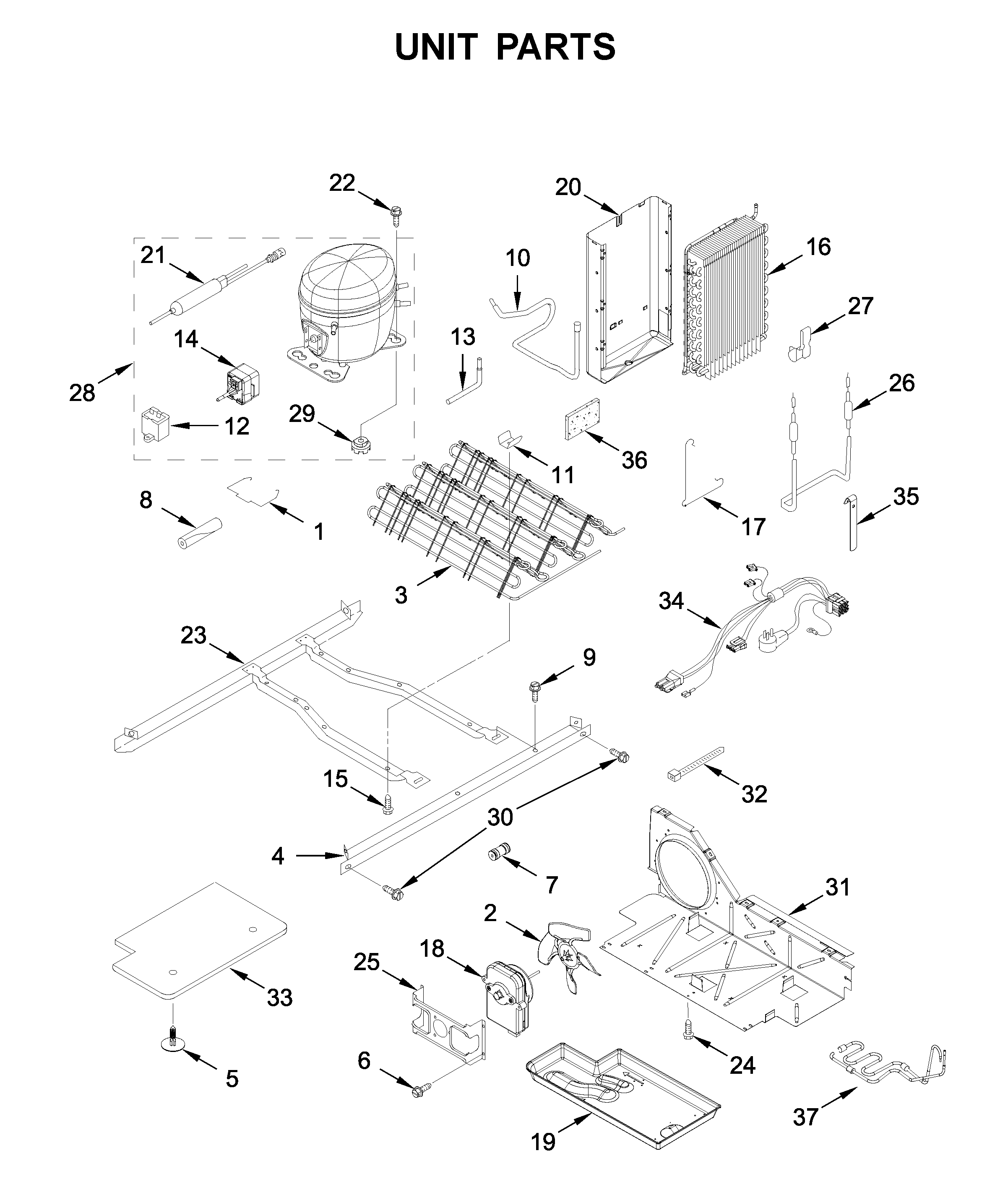 Whirlpool WRS311SDHM02 unit parts diagram