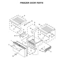 KitchenAid KRMF706ESS01 freezer door parts diagram