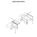 KitchenAid KFGC500JIB00 oven door parts diagram