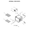 KitchenAid KFGC500JSC00 internal oven parts diagram