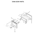 KitchenAid KFGC500JYP00 oven door parts diagram