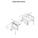KitchenAid KFGC506JSS00 oven door parts diagram