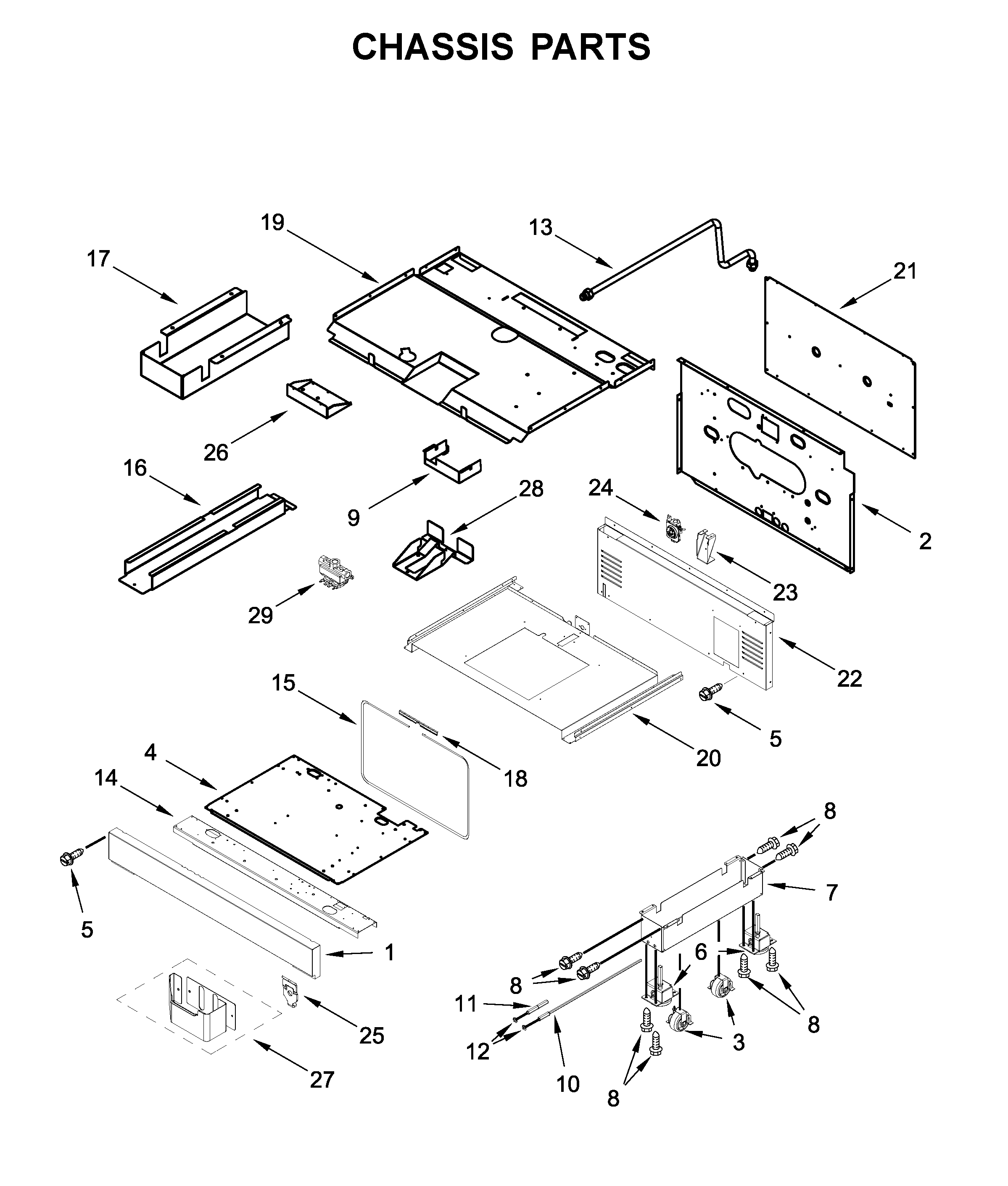 KitchenAid KFGC506JIB00 chassis parts diagram