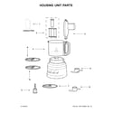 KitchenAid 5KFP0919AOB0 housing unit parts diagram